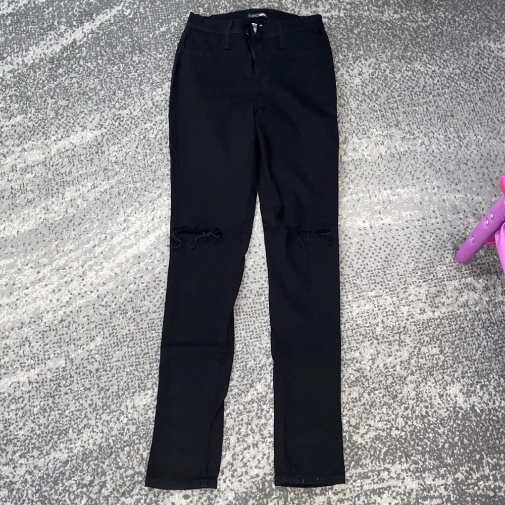 Fashion Nova Canopy Jeans Black *gently worn*
